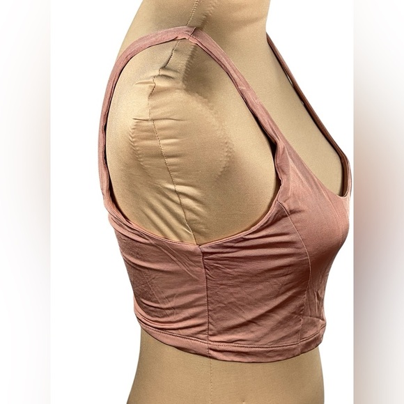 Free People Pink Clay Be Cool Brami Crop Top NWT Medium - Picture 6 of 10